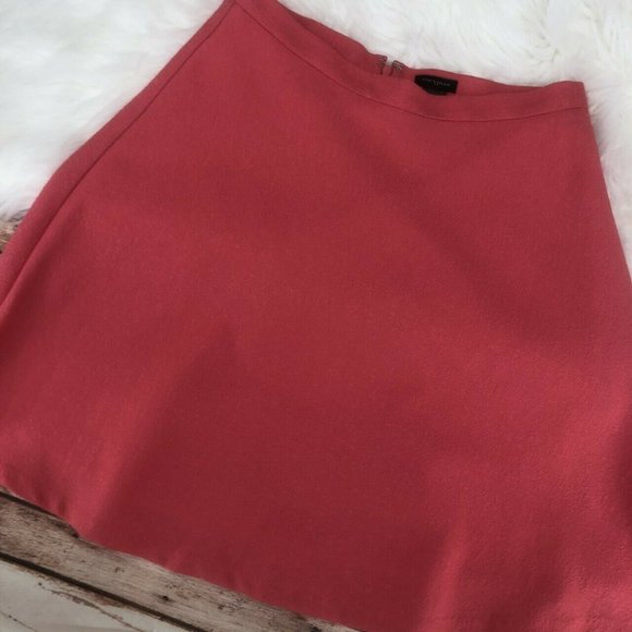 Ann Taylor Circle Flare Skirt Size 2 Pink Coral - Picture 2 of 6